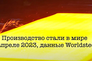 Производство стали в мире в апреле 2023